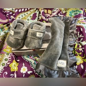 Baby Ugg slippers & lovey